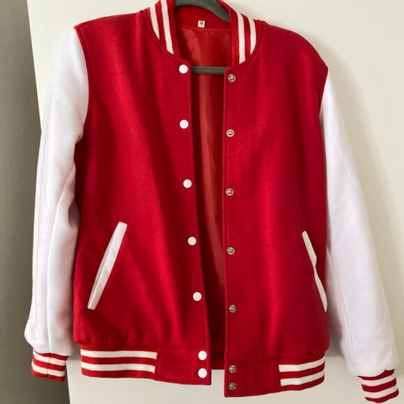 Decrum Letterman Jacket Women - Varsity Jacket Bomber Light Weight - Picture 2 of 4